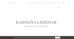 Desktop Screenshot of karolinagrzesiak.com