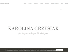 Tablet Screenshot of karolinagrzesiak.com